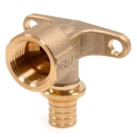 Угольник настенный (водорозетка) Рехау 16х1/2" ВР латунь (11096631001)