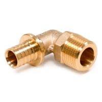 Угольник-переходник Рехау с наружной резьбой, латунь