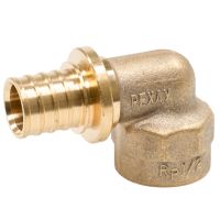 Угольник-переходник Рехау с внутренней резьбой, латунь