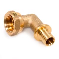 Угольник с накидной гайкой Рехау 16x1/2" латунь (11097221001)