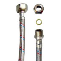 Гибкая подводка для смесителя Mateu 1/2"-3/8", гайка - штуцер