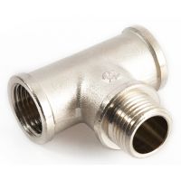 Тройник General Fittings никелированный ВР-НР 1/2" (270015N040404) Тройник General Fittings никелированный ВР-НР 1/2" (270015N040404)