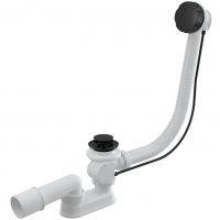 Слив-перелив для ванны Alcaplast полуавтомат (A55Black)