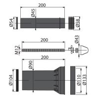 Монтажный комплект для инсталляций Alcaplast M900