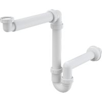 Сифон для раковины Alcaplast трубный 40 мм белый (A434) Сифон для раковины Alcaplast трубный 40 мм белый (A434)