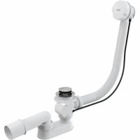 Слив-перелив для ванны Alcaplast полуавтомат 800 мм хром/белый (A51B-80)