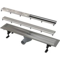 Душевой лоток Alcaplast Fit and Go с решеткой/полая под плитку APZ13-DOUBLE9 Душевой лоток Alcaplast Fit and Go с решеткой/полая под плитку APZ13-DOUBLE9