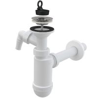 Сифон для раковины Alcaplast с отводом для бытовой техники 32 мм (A410P) Сифон для раковины Alcaplast с отводом для бытовой техники 32 мм (A410P)