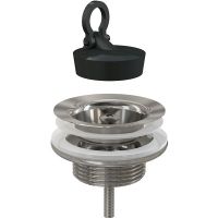Выпуск для раковины Alcaplast с пробкой 32 мм хром (A439) Выпуск для раковины Alcaplast с пробкой 32 мм хром (A439)