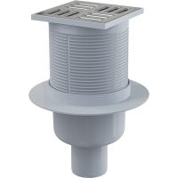 Трап для душа Alcaplast 105х105 вертикальный, хром (APV2)