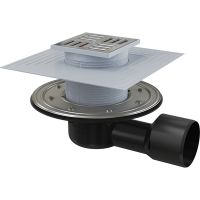 Трап для душа Alcaplast 105х105 с сухим затвором, хром (APV3344) Трап для душа Alcaplast 105х105 с сухим затвором, хром (APV3344)