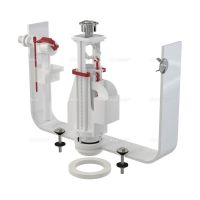 Арматура сливная Alcaplast 1/2" с двойной кнопкой, боковая подводка (SA08 1/2" CHROM)