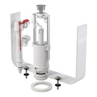 Арматура сливная Alcaplast 1/2" со стоп кнопкой, нижняя подводка (SA2000S 1/2" CHROM)