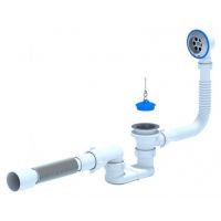 Сифон для ванны плоский АНИ Пласт с выпуском и переливом 40 мм (Е050) Сифон для ванны плоский АНИ Пласт с выпуском и переливом 40 мм (Е050)