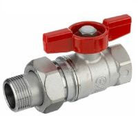 Кран шаровой Giacomini американка, ВР-НР, ручка бабочка (R259)