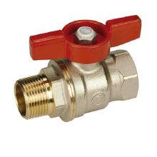 Кран шаровой Giacomini Dado полнопроходной 1/2" ВР-НР бабочка (R914X023)