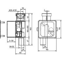 Сифон для кондиционера HL с гидрозатвором (HL138)