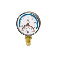 Термоманометр радиальный Itap 1/2" 6 бар 80 мм (484 1/2") Термоманометр радиальный Itap 1/2" 6 бар 80 мм (484 1/2")