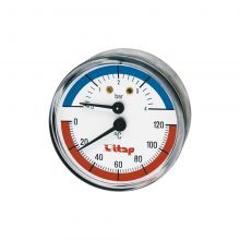 Термоманометр аксиальный Itap 1/2" 4 бар 63 мм (485 1/2")