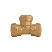 Тройник обжимной Itap латунный для труб ПНД (730)