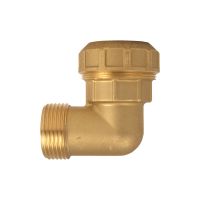 Угол обжимной Itap латунный для труб ПНД наружная резьба (740)