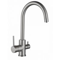 Смеситель для кухни (мойки) Kaiser Merkur 26744-5 под фильтр, серебро