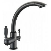 Смеситель для кухни (мойки) Kaiser Vincent 31244-5 под фильтр, черный мрамор