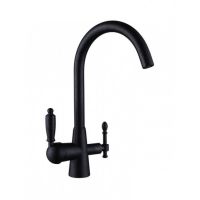 Смеситель для кухни (мойки) Kaiser Vincent 31744-2 под фильтр, черный мрамор
