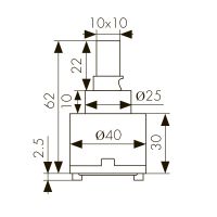 Картридж для смесителя Kaiser 40 мм (6261)