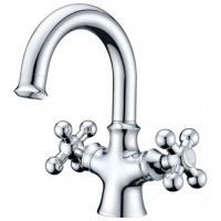 Смеситель для раковины Kaiser Carlson Lux 11211 двухвентильный, хром Смеситель для раковины Kaiser Carlson Lux 11211 двухвентильный, хром