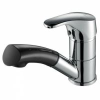 Смеситель для раковины Kaiser City 19366 однорычажный, хром черный Смеситель для раковины Kaiser City 19366 однорычажный, хром черный