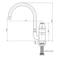 Смеситель для кухни (мойки) Kaiser Nova 23044 однорычажный, хром