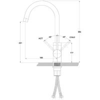 Смеситель для кухни (мойки) Kaiser Merkur 26633 однорычажный, хром