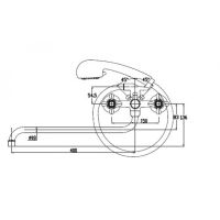 Смеситель для ванны с душем Kaiser Carlson Style 44255 хром