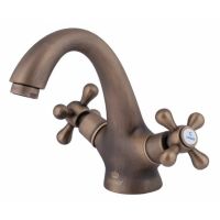 Смеситель для раковины Kaiser Carlson Style 44311-2 An двухвентильный, античная бронза Смеситель для раковины Kaiser Carlson Style 44311-2 An двухвентильный, античная бронза