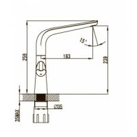 Смеситель для кухни (мойки) Kaiser Suer 46133 хром