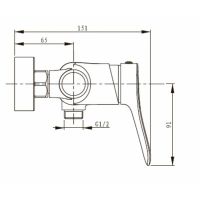 Смеситель для душа Kaiser Sena 74077 хром