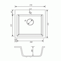 Мойка для кухни Kaiser KMM-5056 Beige бежевый