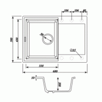 Мойка для кухни Kaiser KMM-5068 W белый