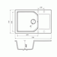 Мойка для кухни Kaiser KMM-5178 BS черный
