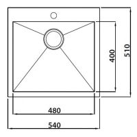 Мойка для кухни Kaiser KSM-5451 нержавеющая сталь