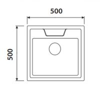 Мойка для кухни Kaiser KSS-5050 нержавеющая сталь