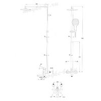 Душевая система KAISER Sonat хром (35182)