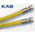 Сильфонная подводка для газа KAS ПВХ покрытие г/г, 1/2"