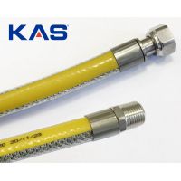 Сильфонная подводка для газа KAS ПВХ покрытие г/ш, 1/2"
