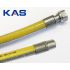 Сильфонная подводка для газа KAS ПВХ покрытие, 1.0 м, г/ш, 1/2"