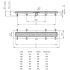 Душевой лоток MCH Square 850 мм, черный, выход 40 мм (CH 850 SC)