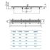 Душевой лоток MCH Harmony 650 мм, с боковым сливом D50 (CH 650/50 H)