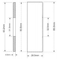 Отражатель (декоративная чашка) McAlpine 32 мм, хром (F32-CB)