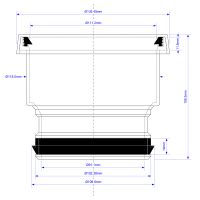 Фановая труба соединитель McAlpine 110 мм (MRDC1A-GR)